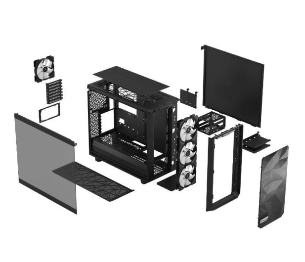 Fractal Design Meshify 2 RGB Black TG Light tint - 1053259 - zdjęcie 8